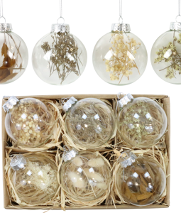 5280 GLASSBALLS FLOWERS S/6